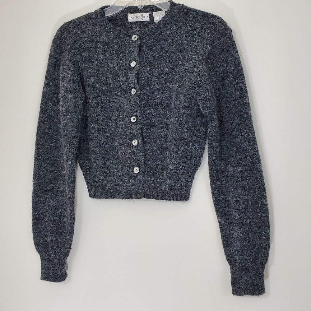 By Design Gray Fuzzy Sweater. Size Small - Picture 11 of 11